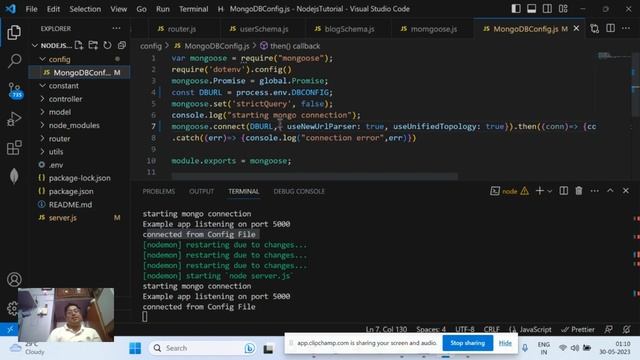 How to Configure MongoDB In Nodejs For Project | How to Add Mongodb Config | Nodejs Tutorial Part смотреть онлайн