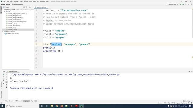 Tuples - Python Tutorial 11 смотреть онлайн
