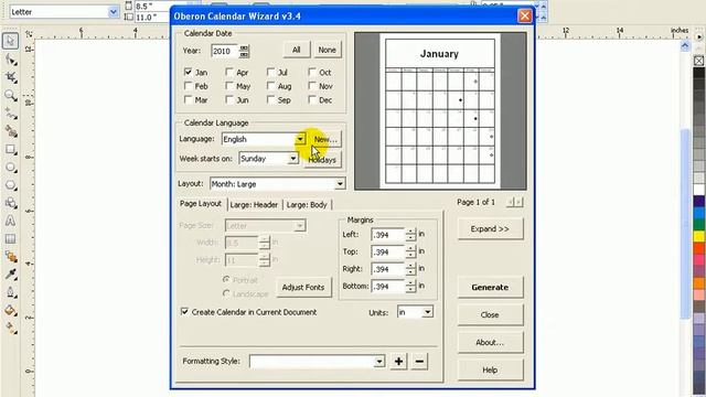 Create Calendar with CorelDraw X4 смотреть онлайн