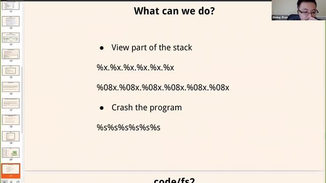 CSE 610 w9 Format String Vulnerability-1 смотреть онлайн