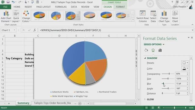Microsoft Excel 2013 - Module 7: Visually Represent Data смотреть онлайн