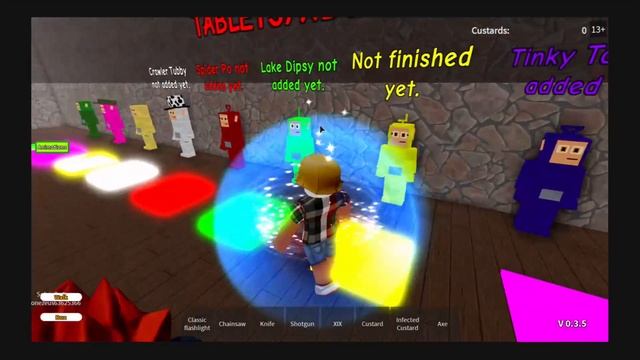 Roblox playing bloxytubbies. Showing all the tubbies. смотреть онлайн