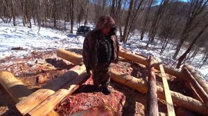 СТРОИМ В ТАЙГЕ ИЗБУ, НА НОВОМ УЧАСТКЕ.