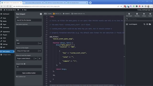 Use Custom Fields as Event Date & Time for Pie Calendar - WordPress Event Calendar Plugin смотреть онлайн