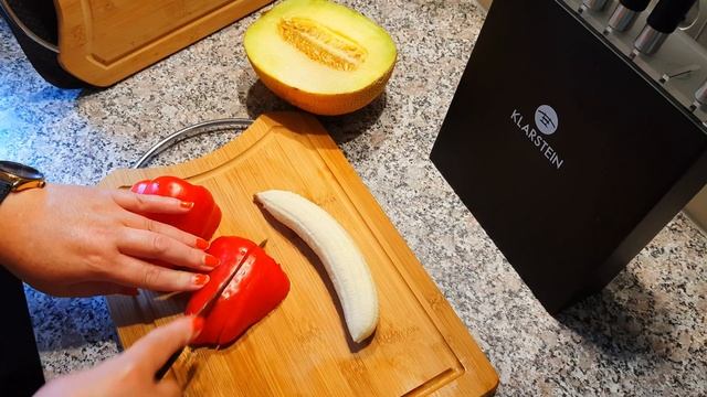 Klarstein 8 teilig Messerblock Präzisionsklingen UNBOXING смотреть онлайн
