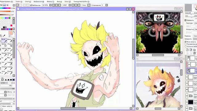 SpeedPaint "The real meaning of this world"/ Undertale , Flowey / By Babayka Lesnaya ( ´ ▽ ` )ﾉ смотреть онлайн