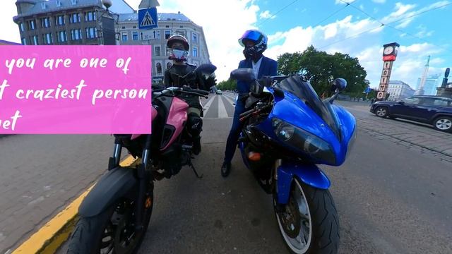 Beautiful Alice First Time On A SportBike