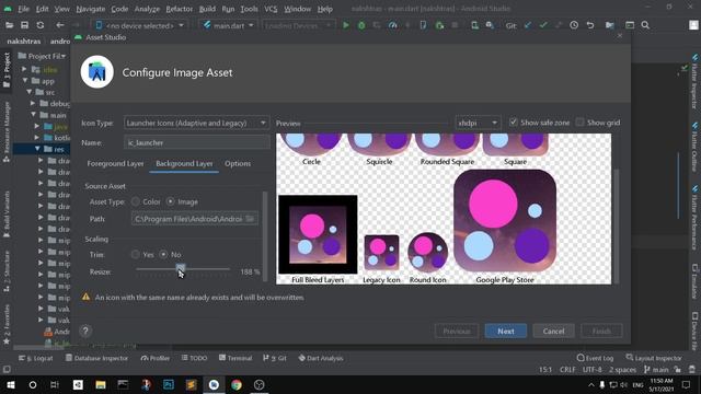 How to Add/Generate Logo/Launcher Icons to Android Apps Using Android Studio смотреть онлайн