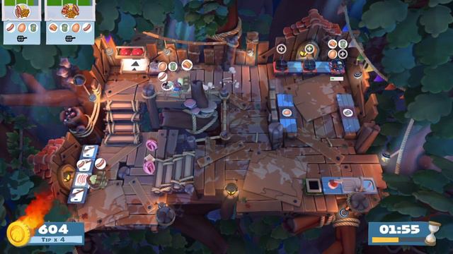 Overcooked 2 - Campfire Cook Off 2-2 (single player) Score: 1392 смотреть онлайн