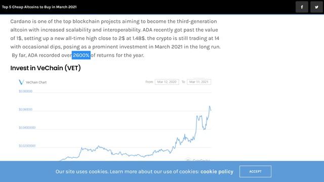 VeChain Continues To Reach New All Time Highs As Markets Continue To Appreciate! VET To $.10 смотреть онлайн