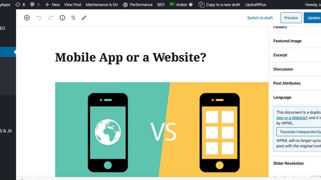 How to Translate English Post to Arabic using WPML in Wordpress смотреть онлайн