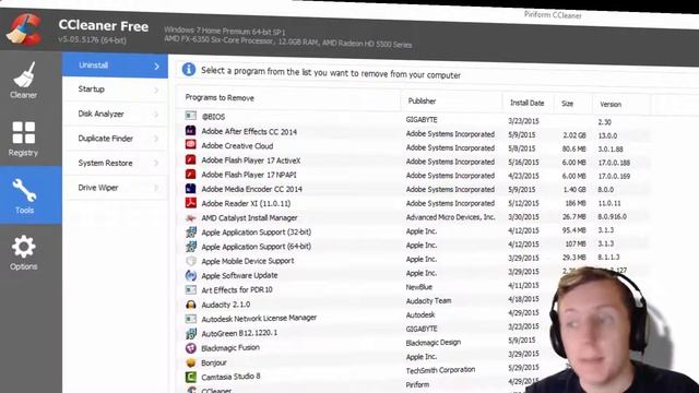 CCleaner: Wiping free space смотреть онлайн