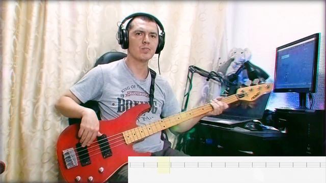 Queen - Another One Bites The Dust 🎸 BASS COVER + Play-Along Tabs смотреть онлайн
