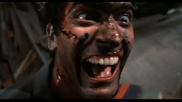 Evil Dead 2 - Ash goes crazy (Laughing Scene) смотреть онлайн