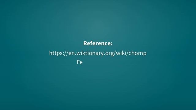 Chomp | Definition of chomp ? смотреть онлайн