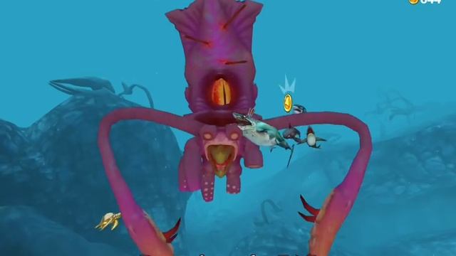 Zombie Megalodon Vs Kraken Hungry Shark World Boss Battle смотреть онлайн