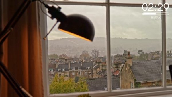 2-Hour Study with Me England Cloudy ⛅️ Morning Pomodoro 30-5 Relaxing Lo-Fi Day 130