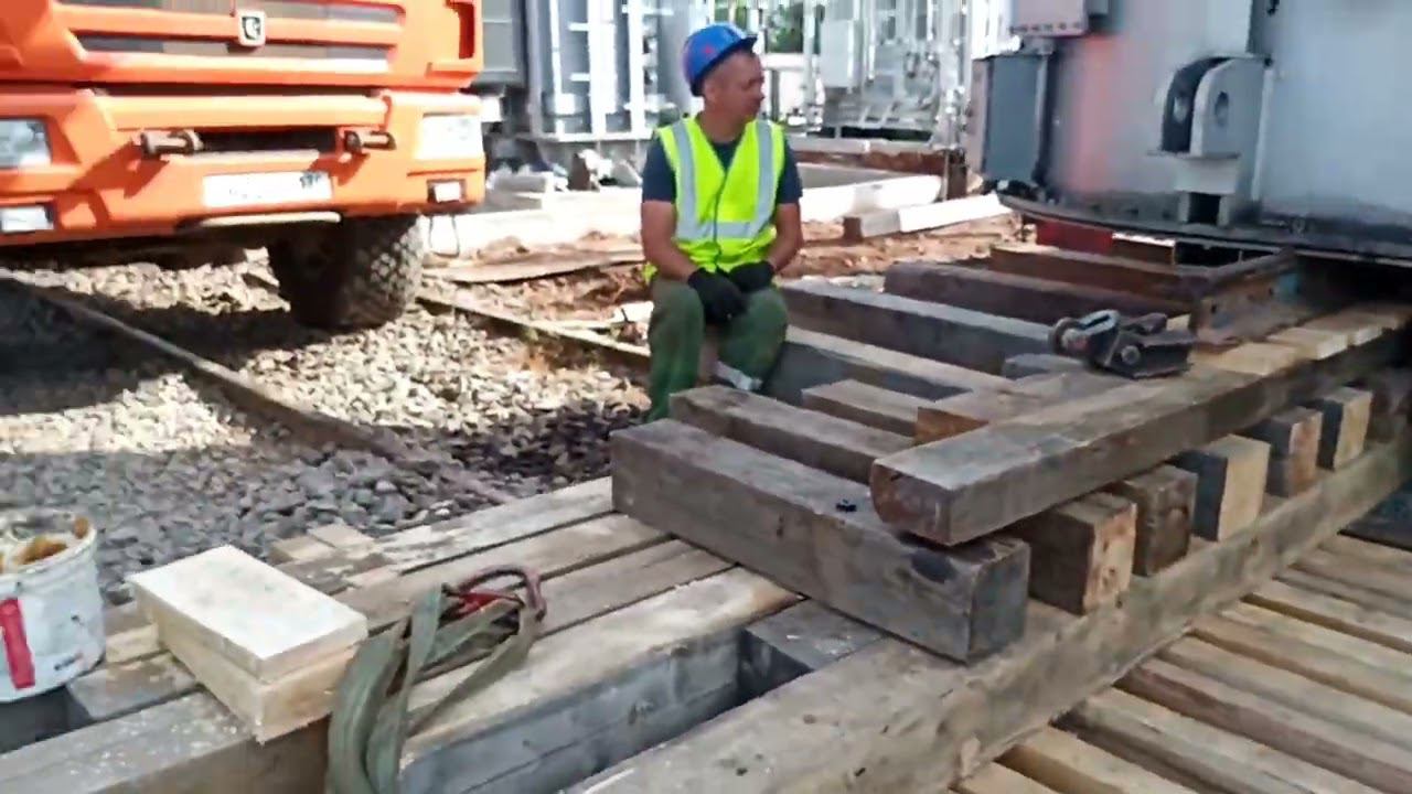 Такелаж трансформатора, вес 70т.