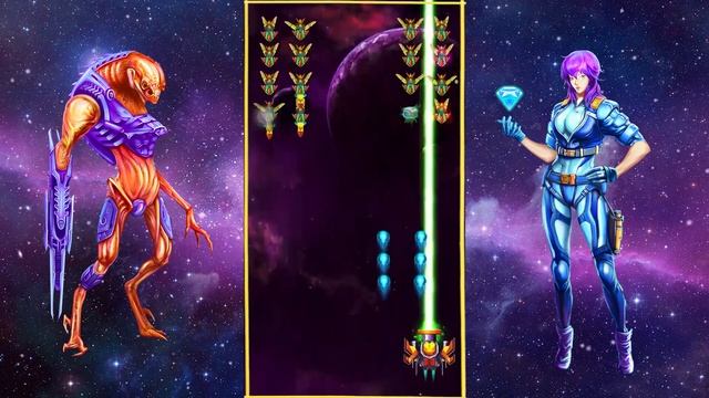 Alien Shooter [Spaceship Intro #25] Galaxy Attack: Best Arcade Shoot up Classic Game Mobile смотреть онлайн