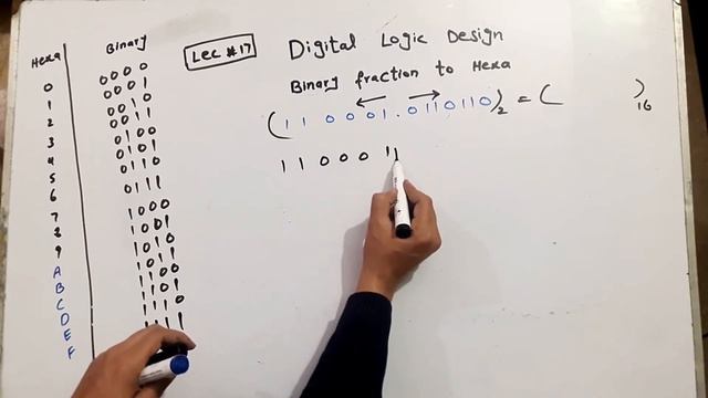 17.Binary Fraction to Hexadecimal |EASY EXAMPLES | DLD(URDU/HINDI) смотреть онлайн