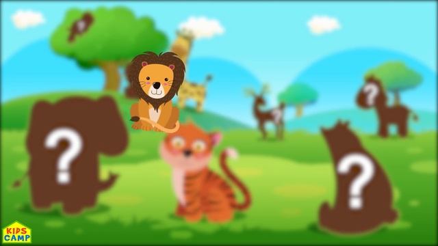 Kidscamp | Missing Animals | Learn Zoo Animals Names With Missing Shapes For Kids At The Zoo смотреть онлайн