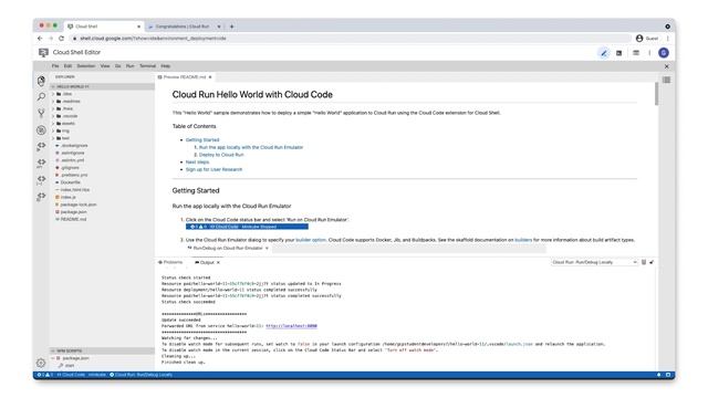 How to debug an application with Cloud Shell Editor смотреть онлайн
