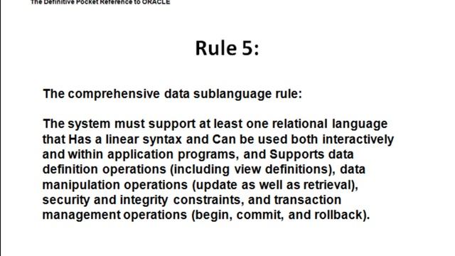 Database Design and Modelling Codds Rules Quick Reference Presentation Video смотреть онлайн