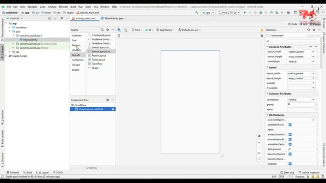 #15 Implement ScrollView in Android App | Android Studio | Android Development Tutorial 2020 смотреть онлайн