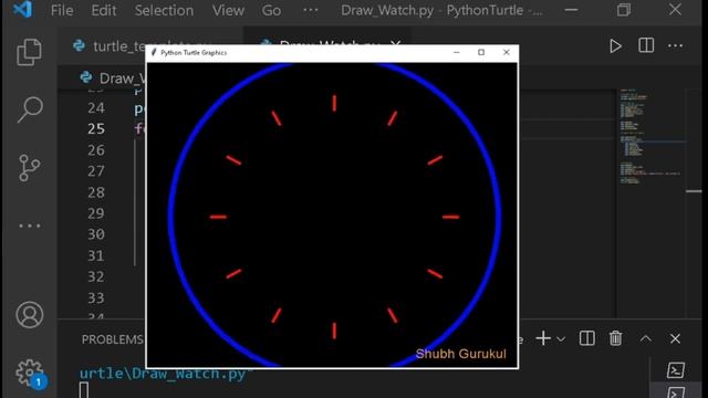 How To Make Watch Graphics Using Turtle Library | Shubh Gurukul | Python Turtle Lec 15 смотреть онлайн