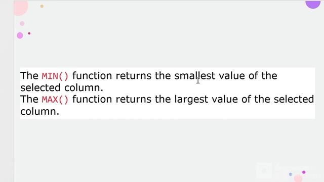 Sql Min() & Max() Function??What its Use and advantages.. смотреть онлайн