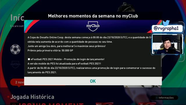 PES 2021 ATUALZIACAO / DLC 2.0 / LEGEND GRATIS / ICONIC MOMENT BARCELONA RONALDINHO / #PES2021 смотреть онлайн