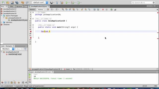 JAVA SE 8. Odcinek 12. Pętle. Pętla "for". Uczymysiekodowac.pl смотреть онлайн