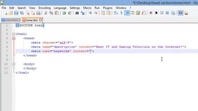 ► HTML5 & CSS3 Tutorial -- 011 -- Coding the Head Section (w/ GeekDisorder) смотреть онлайн