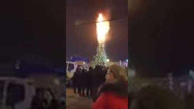 Фестиваль горящего человека на новогодней ёлке смотреть онлайн