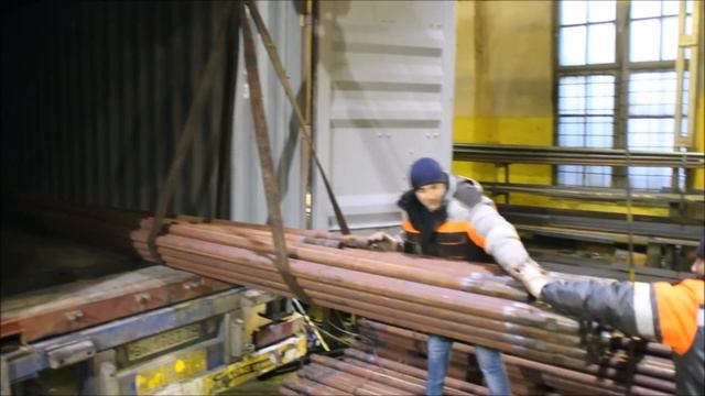 Отгрузка. Клиент из Анголы. Буровые штанги ТБСУ от БурСпецТехники смотреть онлайн