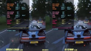 Ryzen 3600 vs i3 12100f  -  gaming test.