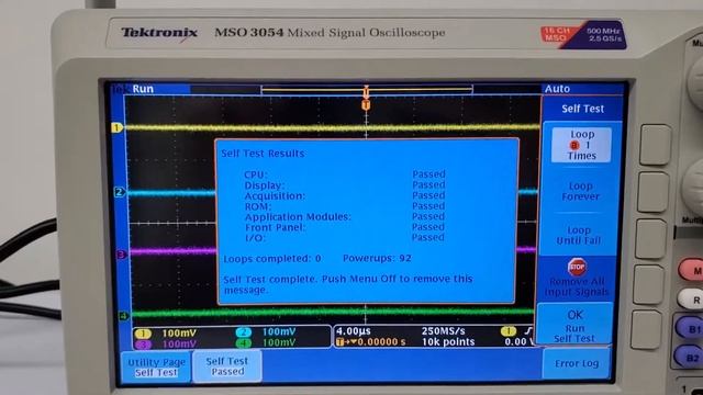 Tektronix MSO 3054 Mixed Signal Oscilloscope, 500 MHz, 2.5 GS/s (A# 58200) смотреть онлайн