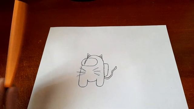 Как нарисовать кота-импостера смотреть онлайн