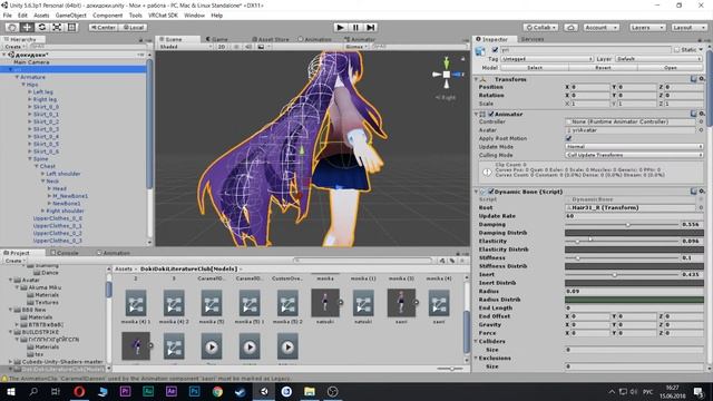 Как сделать свой аватар в VRChat? Коллайдеры anime модели смотреть онлайн