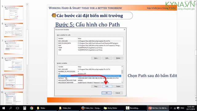 Bài 4 Cài đặt biến môi trường cho java смотреть онлайн