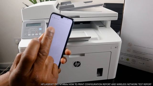 HP LASERJET PRO M148dw HOW TO PRINT CONFIGURATION REPORT AND WIRELESS NETWORK TEST REPORT смотреть онлайн