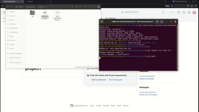 Создание ТОКЕНа для доступа к GitHub смотреть онлайн