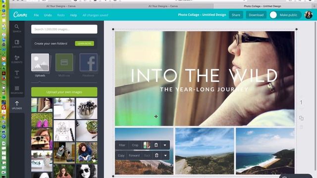 Make A Photo Collage For Your About Page Using Canva смотреть онлайн