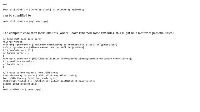 Code Review: Turning JSON objects into custom NSObjects (5 Solutions!!) смотреть онлайн
