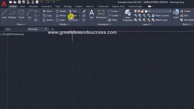สอน AutoCAD 2021 การใช้งาน เบื้องต้น หน้าจอหลักของ AutoCAD 2021 смотреть онлайн