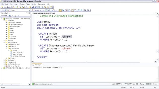 SQL Server Controlling Distributed Transactions смотреть онлайн