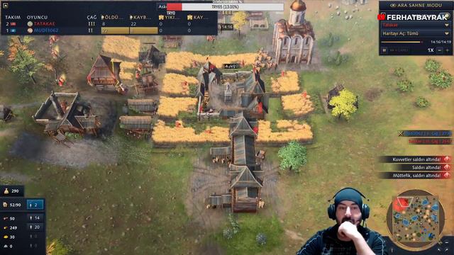 AOE4 1v1 Turnuva FİNAL l (Tatake) X (Mudi) | Age of Empires 4 | TÜRKÇE | 2021 смотреть онлайн