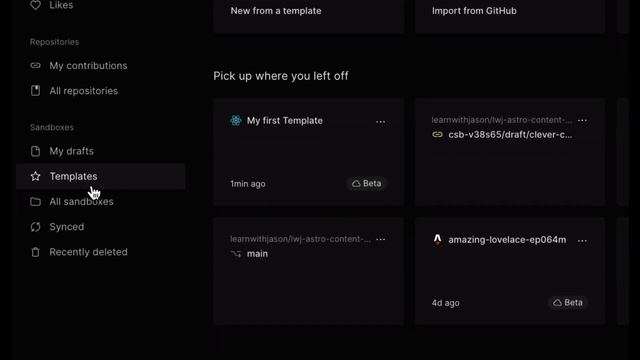 How to make a template from a sandbox | CodeSandbox 101 смотреть онлайн