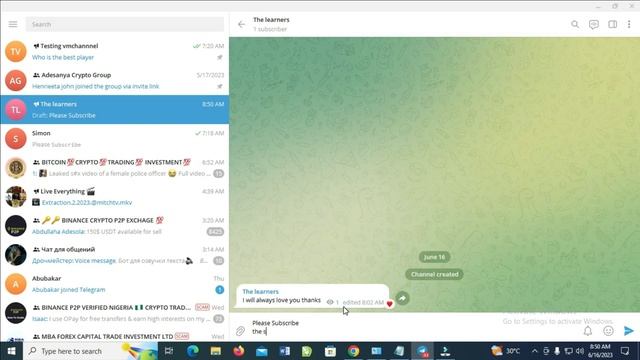 How To Go To Next Line In Telegram Desktop смотреть онлайн