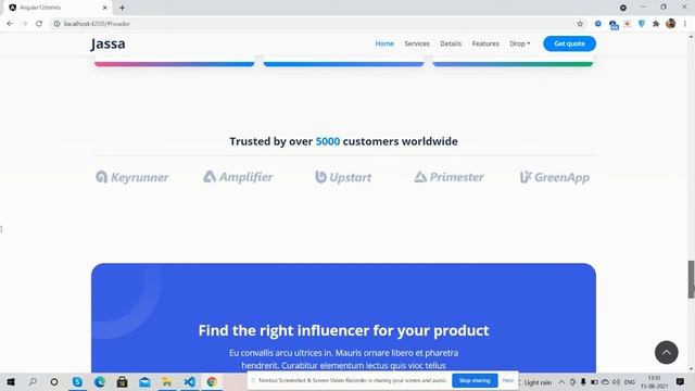 Angular 12 Bootstrap 5 Beautiful Fully Responsive Landing Page Template смотреть онлайн